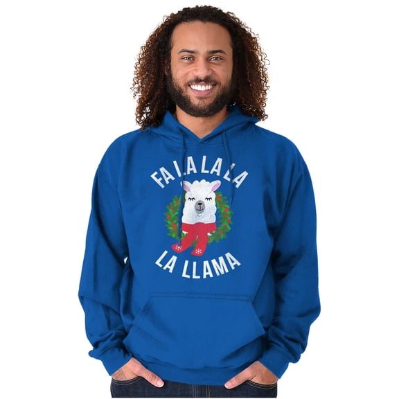 Fa La Llama Alpaca Christmas Xmas Hoodie Sweatshirt Women Brisco Brands X