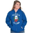 thumbnail image 1 of Fa La Llama Alpaca Christmas Xmas Womens Plus Size Graphic Zipper Hoodie Brisco Brands 2X, 1 of 5