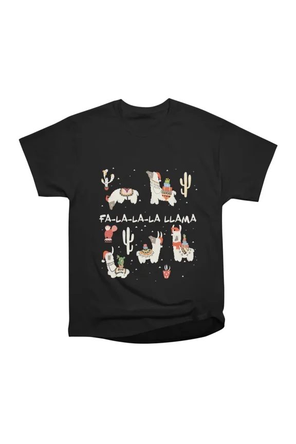 Fa la la la lama Christmas T-Shirt Tee Gift For Him Merch For Her Apparel For Friend