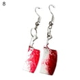 thumbnail image 1 of FaLX 1 Pair Dangle Earrings Horrible Blood Scissors Jewelry Bloodstained Sword Axe Saw Hook Earrings for Halloween, 1 of 8