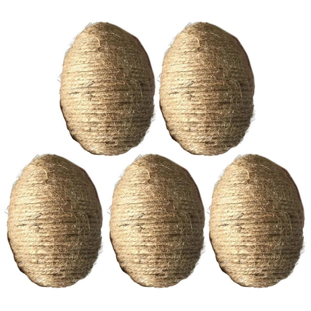 FaLX 5 Pcs/Set Easter Eggs Pendants Contrast Color Plaid Print with Strap Realistic Egg Fabric Cover Decorative Reusable Happy Easter Egg Decoration Toys Easter Supplies