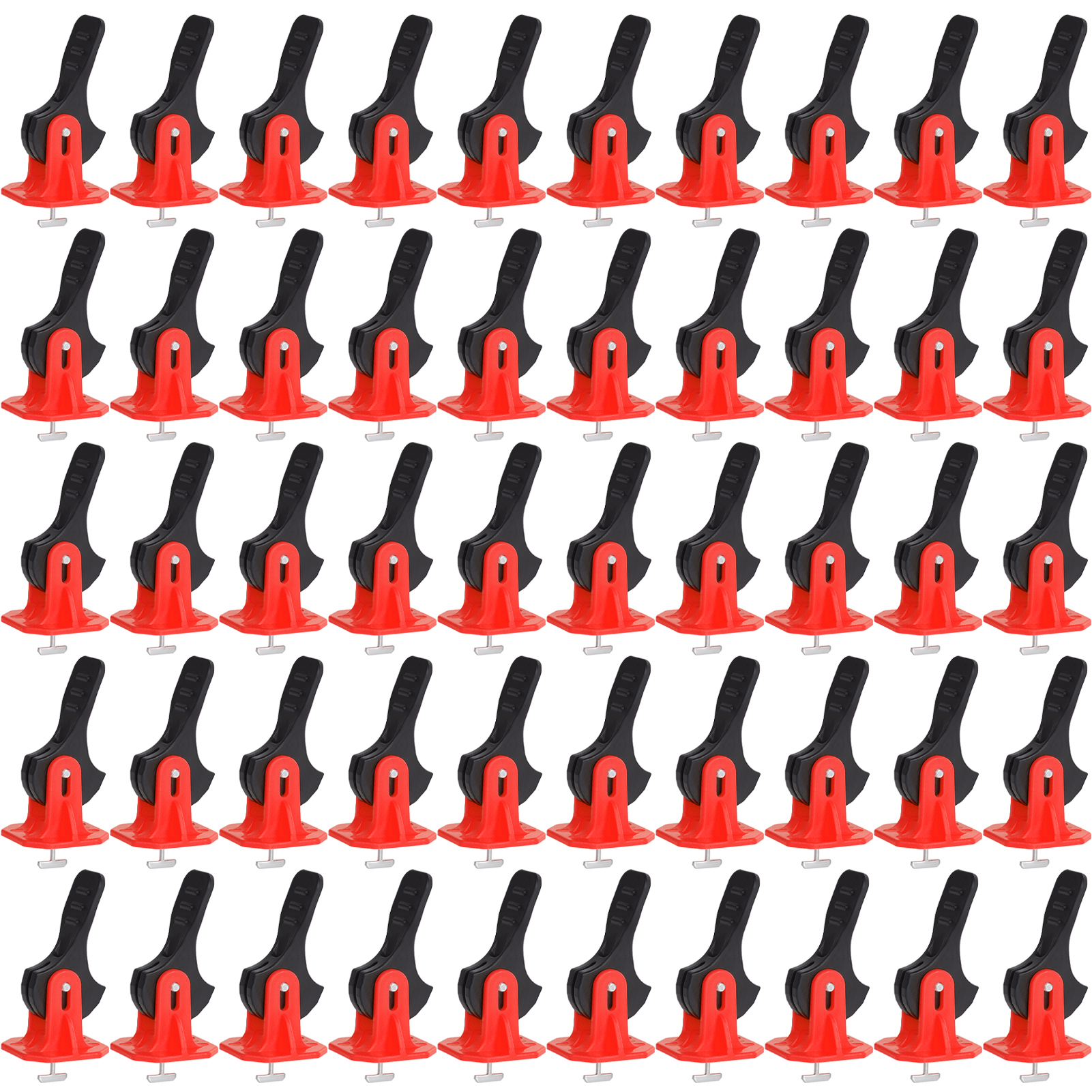 FaLX 50Pcs Tile Spacers Leveling System Kit Adjustable Fit Reusable