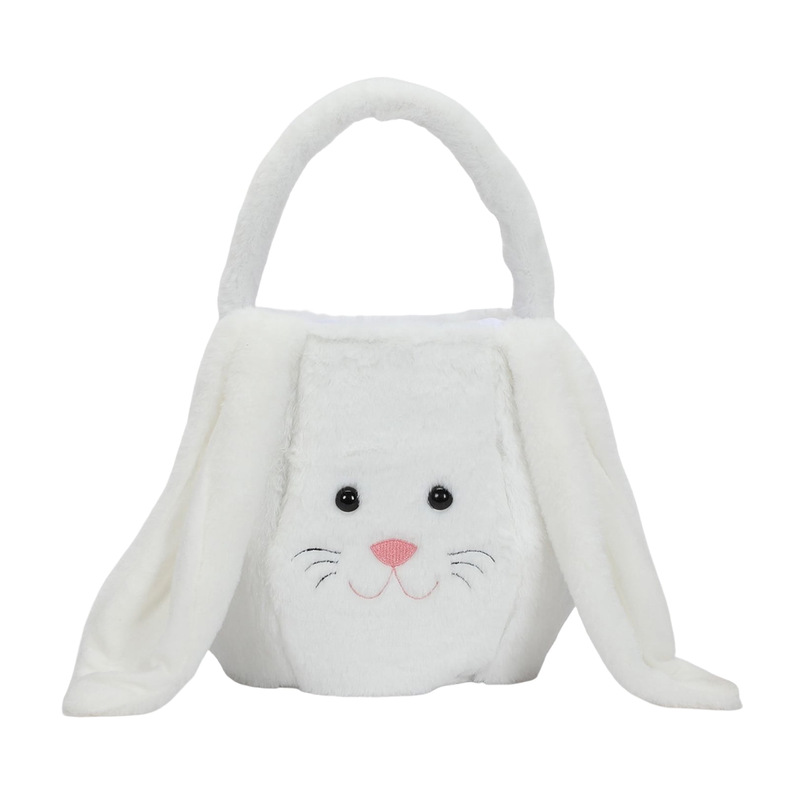 FaLX Bunny Storage Basket Large Capacity Portable Plush Easter Rabbit ...