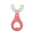 thumbnail image 1 of FaLX Children Toothbrush 360 Degree Teeth Clean Soft Fur Food Grade Material Baby U Shape Toothbrush for Home, 1 of 8