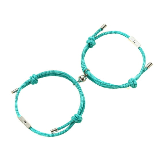 FaLX Colorfast Braided Bracelets, Perfect Couple's Holiday Accessory with Adjustable Design and Multicolor Options