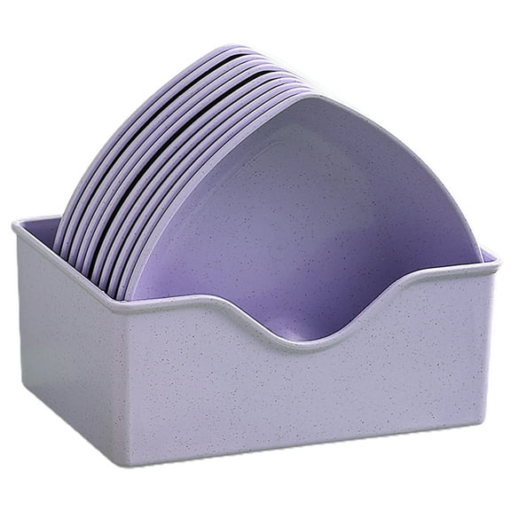 Hevirgo Fruit Plate Set - BPA Free, Smooth Edge, Unique Shape, Heat-Resistant, Multipurpose Stackable Heart-Shaped Dish for Fruits and More