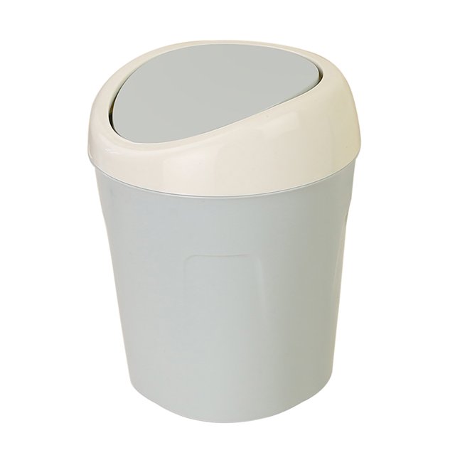 FaLX Mini Flip Lid Plastic Home Living Room Desktop Bedside Trash Can