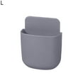 thumbnail image 1 of FaLX Storage Container Free Punch Storage Mobile Phone Holder Wall Mount Remote Control Storage Box for Bedside Table, 1 of 7