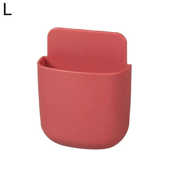 FaLX Storage Container Free Punch Storage Mobile Phone Holder Wall Mount Remote Control Storage Box for Bedside Table