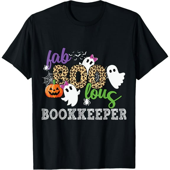 Fab Boo Lous Bookkeeper Funny Halloween Costume T-Shirt