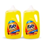 Fab Dishwashing Liquid Dish Soap, Lemon Scent, 90 fl oz Pack of 2
