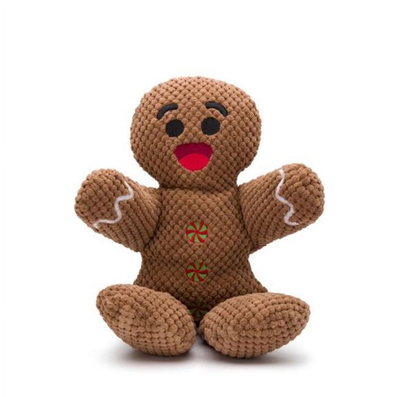 Fab Dog 849088065897 Christmas Gingerbread Man Dog Toy, Large