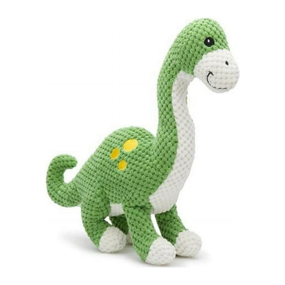 Fab Dog 849088065965 Floppy Brontosaurus Dinosaur Dog Toy - Green - Small