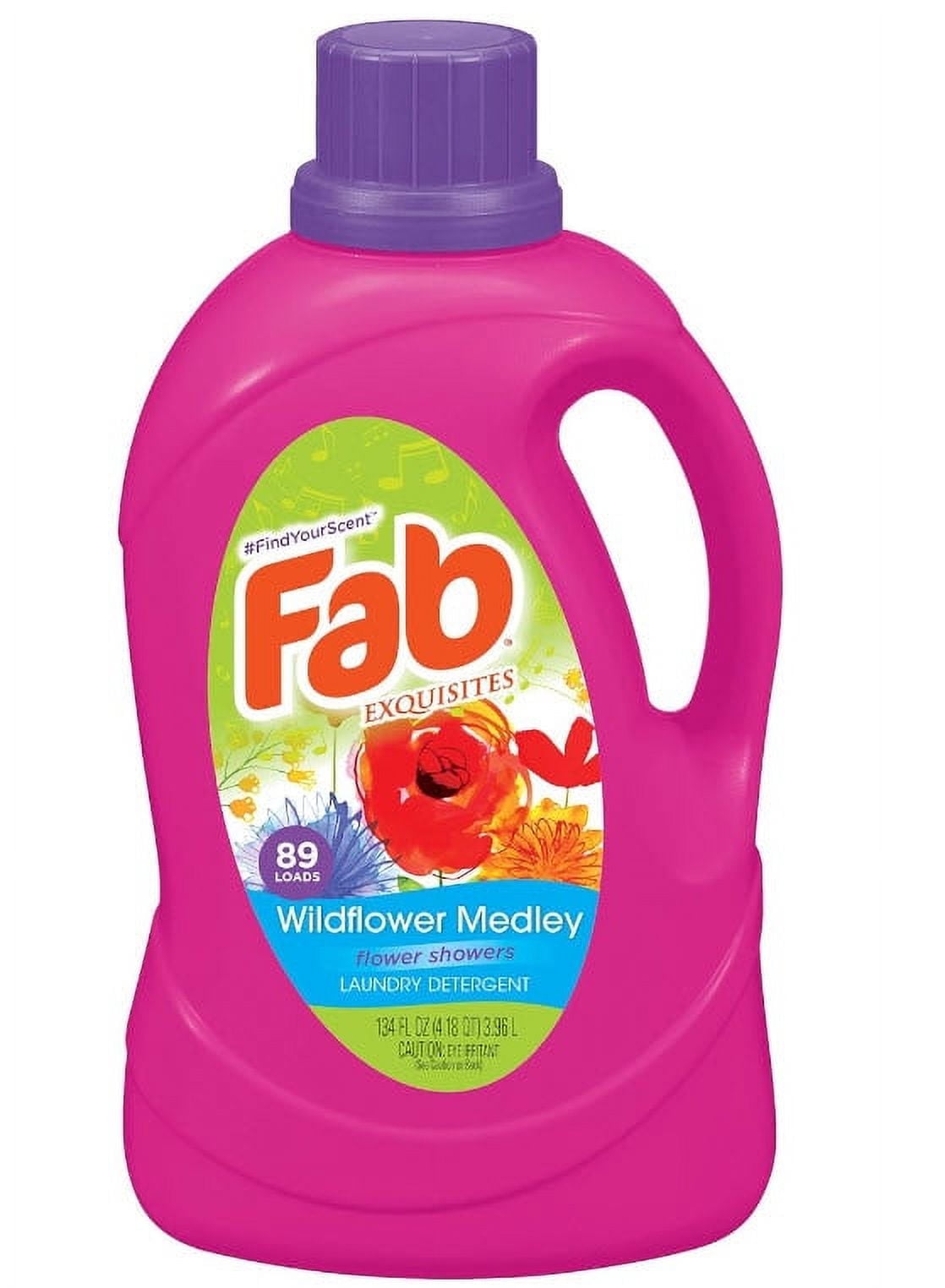 Fab Exquisites Wildflower Medley Flower Showers Laundry Detergent