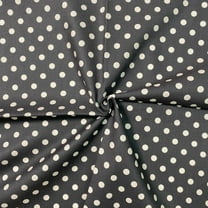 Fab Fabrics LLC Cotton Fabric – 8mm Polka Dots (1 Yard, Black on White - Pre-Cut) Fabric by the Yard, 44 Inch 100% Cotton for Sewing, Quliting & DIY Projects