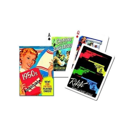 Fab Fifties (1950s Graphic Art, Ads & Pop Legends) Playing Cards by Piatnik