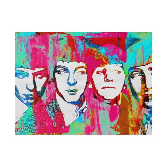 Fab Four Dream Canvas Wall Art - Pop Art by Stephen Chambers