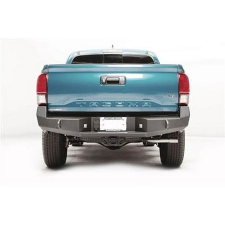 Fab Fours 16-17 Tacoma Premium Non-Sensor Rear Bumper Matte Black Fits select: 2016-2020,2022-2023 TOYOTA TACOMA