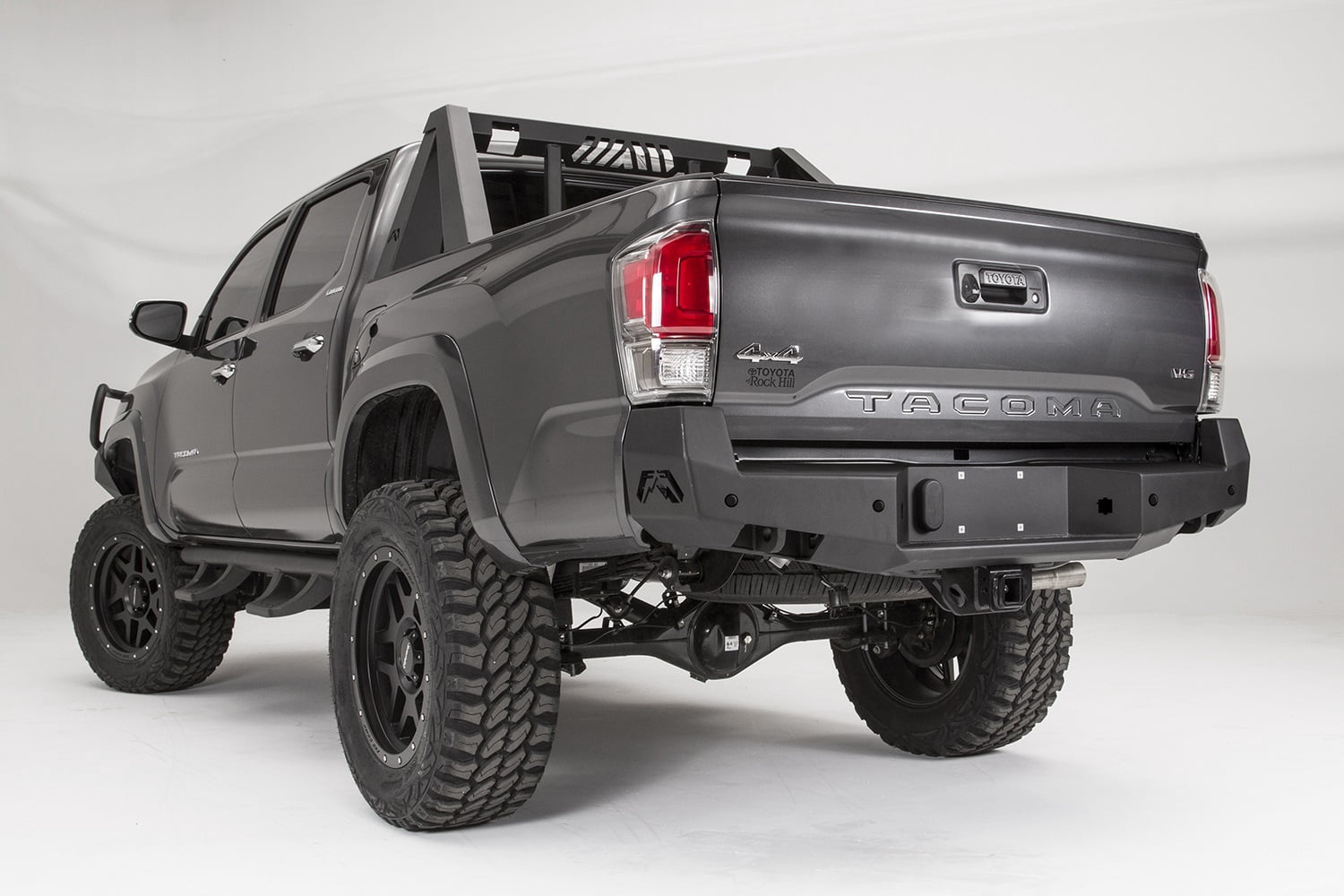 Fab Fours 16-C Tacoma Rear Bumper Bare Steel Fits select: 2016-2020,2022-2023 TOYOTA TACOMA