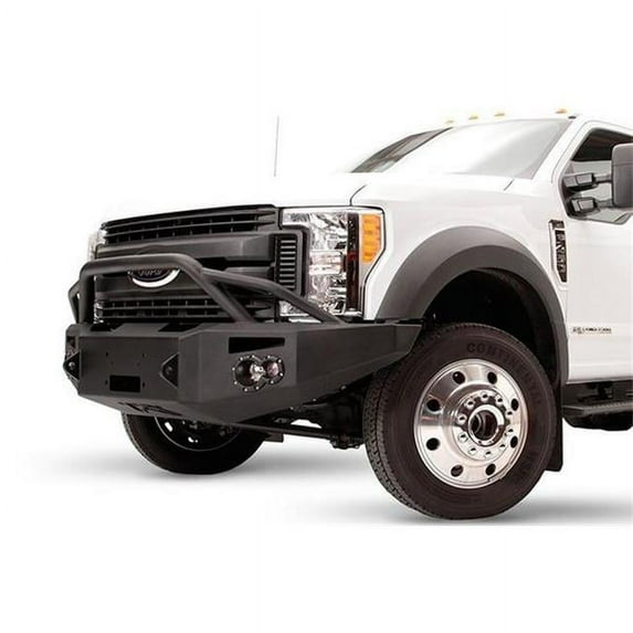 Fab Fours 17-C F450/F550 Winch Bumper w/ Pre-Runner Guard Matte Black Fits select: 2017-2022 FORD F450