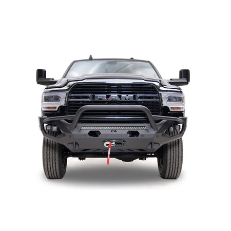 Fab Fours DR19-X4452-1; 19-C RAM 2500/3500 NEW BODY STYLE MATRIX FRONT BUMPER PRE RUNNER WITH WINCH