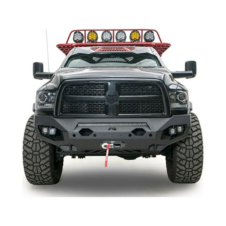 Fab Fours 19-C Ram 2500/3500 New Body Style Matrix Front Bumper with Winch No Guard Fits select: 2021 RAM 1500 BIG HORN/LONE STAR, 2021 RAM 2500 TRADESMAN