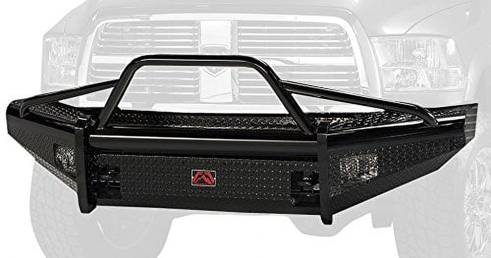 Fab Fours DR10-S2962-1 Black Steel Front Ranch Bumper Fits select: 2014 ...
