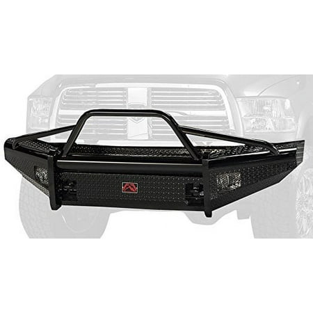 Fab Fours DR10-S2962-1 Black Steel Front Ranch Bumper Fits select: 2014-2018 RAM 2500, 2012 DODGE RAM 2500