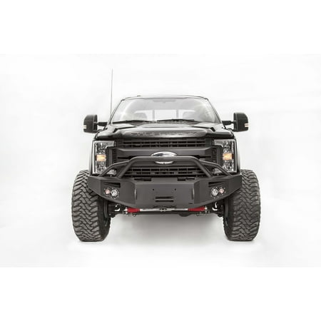 Fab Fours FS17-A4152-1 Premium Winch Front Bumper; 2 Stage Black Powder Coated; w/Pre-Runner Grill Guard;