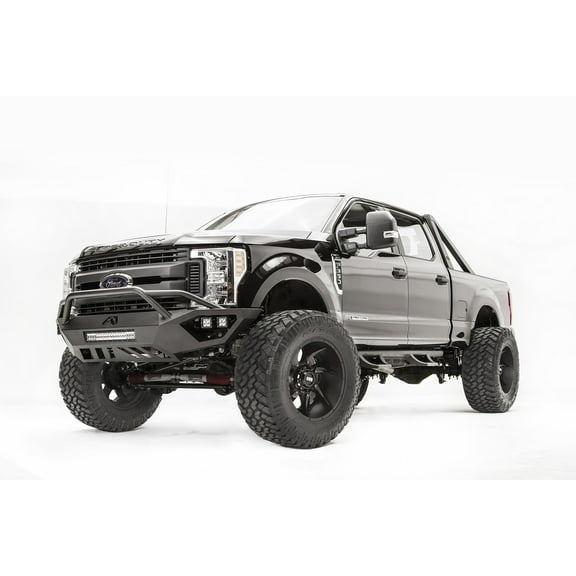 Fab Fours FS17-V4152-1 Vengeance Front Bumper; 2 Stage Black Powder Coated; w/Pre-Runner Guard; Fits select: 2017-2022 FORD F250, 2019-2020 FORD F350