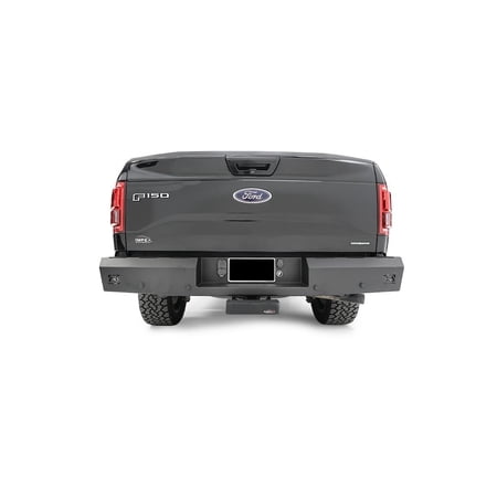 Fab Fours Ff15 Rt3250 1 Red Steel Rear Bumper Fits 15 20 Fits/For F 150 Fits select: 2015-2016 FORD F150, 2019 FORD F150 SUPERCREW