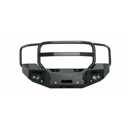 Fab Fours GM14-C3150-1 Premium Winch Front Bumper; 2 Stage Black Powder Coated; w/Full Grill Guard; w/Sensors;