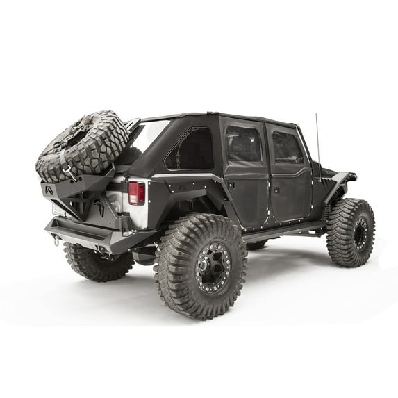 Fab Fours JK1005-1 Fender Flare; Rear; Pair; Powdercoated; Fits select: 2020 ,2023 JEEP WRANGLER