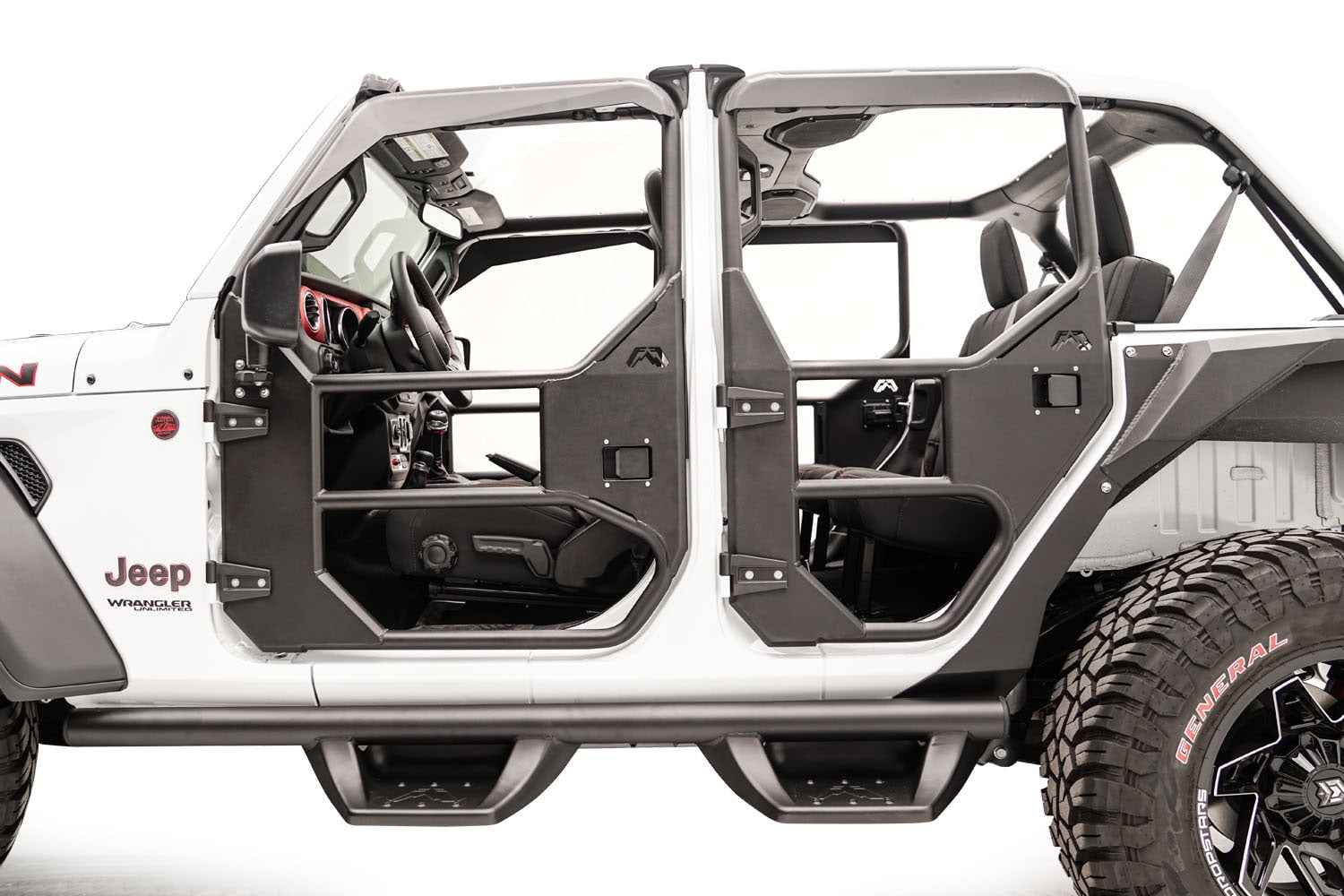 Fab Fours Jl1031 1 Full Tube Doors Fits 18 22 Gladiator Wrangler (Jl) Fits select: 2020 ,2023 JEEP WRANGLER