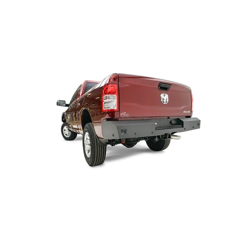 Fab Fours Red Steel Rear Bumper (Black) - DR19-RT4450-1