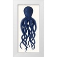 thumbnail image 1 of Fab Funky 10x18 White Modern Wood Framed Museum Art Print Titled - Giant Octopus Blue, 1 of 4