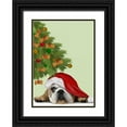 thumbnail image 1 of Fab Funky 11x14 Black Ornate Wood Framed with Double Matting Museum Art Print Titled - English Bulldog, Cookie Tree, 1 of 4