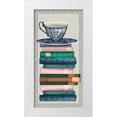 thumbnail image 1 of Fab Funky 11x18 White Modern Wood Framed Museum Art Print Titled - A Spot of Tea Collection B, 1 of 4