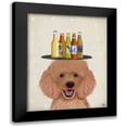 thumbnail image 1 of Fab Funky 12x14 Black Modern Framed Museum Art Print Titled - Apricot Beer Lover, 1 of 5