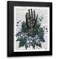thumbnail image 1 of Fab Funky 12x14 Black Modern Framed Museum Art Print Titled - Black Hand, 1 of 5