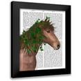 thumbnail image 1 of Fab Funky 12x14 Black Modern Framed Museum Art Print Titled - Horse Chestnut with Ivy, 1 of 5