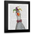 thumbnail image 1 of Fab Funky 12x14 Black Modern Framed Museum Art Print Titled - Mardi Gras Goose Jester Hat, 1 of 5