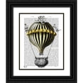 thumbnail image 1 of Fab Funky 12x14 Black Ornate Wood Framed with Double Matting Museum Art Print Titled - Baroque Fantasy Balloon 2, 1 of 4
