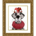 thumbnail image 1 of Fab Funky 12x14 Gold Ornate Wood Framed with Double Matting Museum Art Print Titled - Great Dane Strawberry Fool, 1 of 4