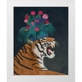 thumbnail image 1 of Fab Funky  12x14 White Modern Wood Framed Museum Art Print Titled - Hot House Tiger 1, 1 of 4