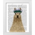 thumbnail image 1 of Fab Funky 12x14 White Modern Wood Framed Museum Art Print Titled - Llama Bohemian 1 Book Print, 1 of 4