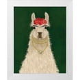 thumbnail image 1 of Fab Funky 12x14 White Modern Wood Framed Museum Art Print Titled - Llama F, 1 of 4