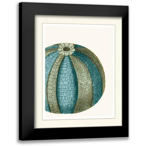 Fab Funky 15x18 Black Modern Framed Museum Art Print Titled - Blue Underwater Scenes 1 a