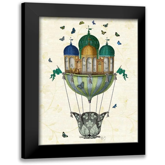 Fab Funky 15x18 Black Modern Framed Museum Art Print Titled - Butterfly House