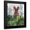 thumbnail image 1 of Fab Funky 15x18 Black Modern Framed Museum Art Print Titled - Cabbage Patch Rabbit 6, 1 of 5